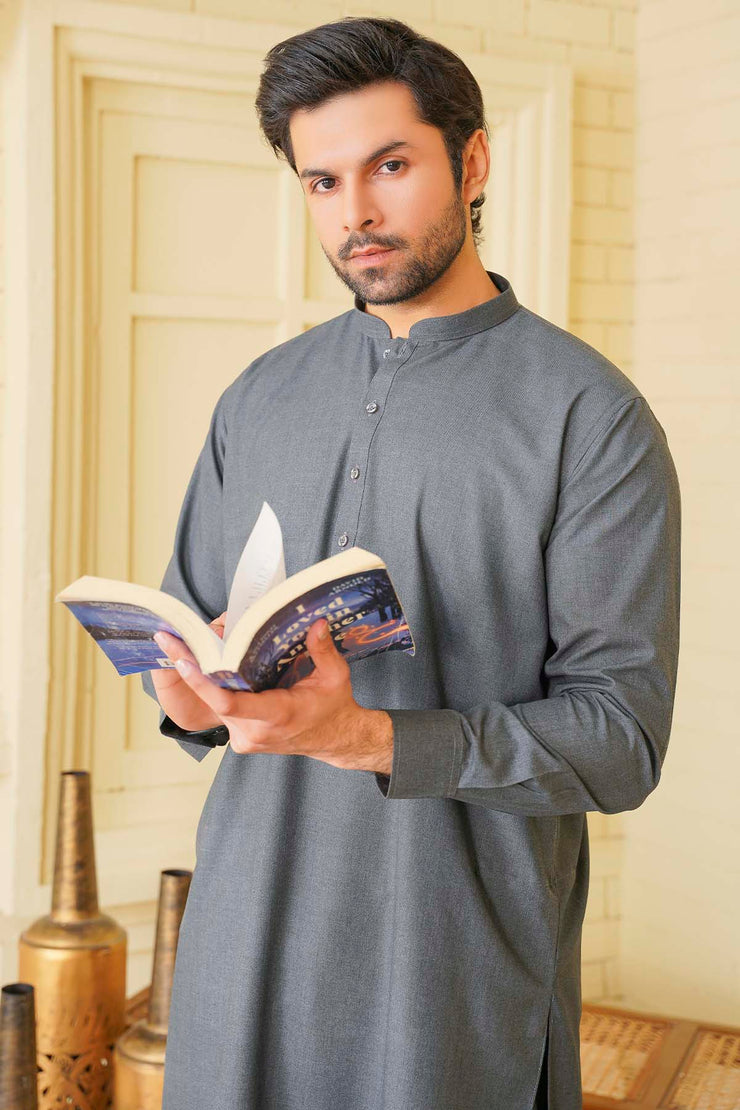Men’s Salwar Kameez - Heritage 5038 Dark Grey