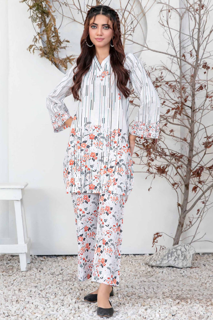 Halina Winter Khaddar TWO-PIECE - Tawakkal D2088