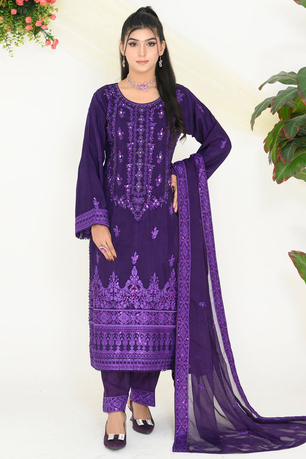Feroze Silk - Rivaaj RFS1801 PURPLE