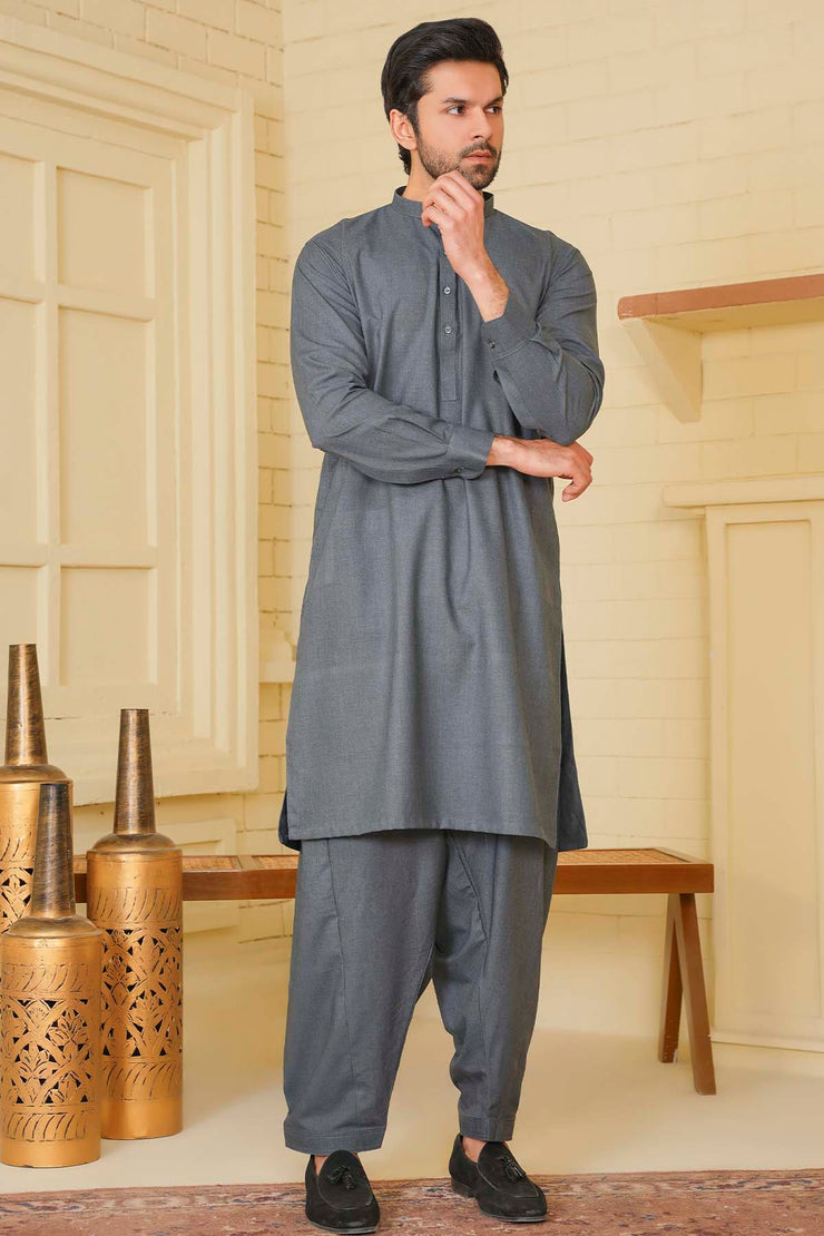 Men’s Salwar Kameez - Heritage 5038 Dark Grey