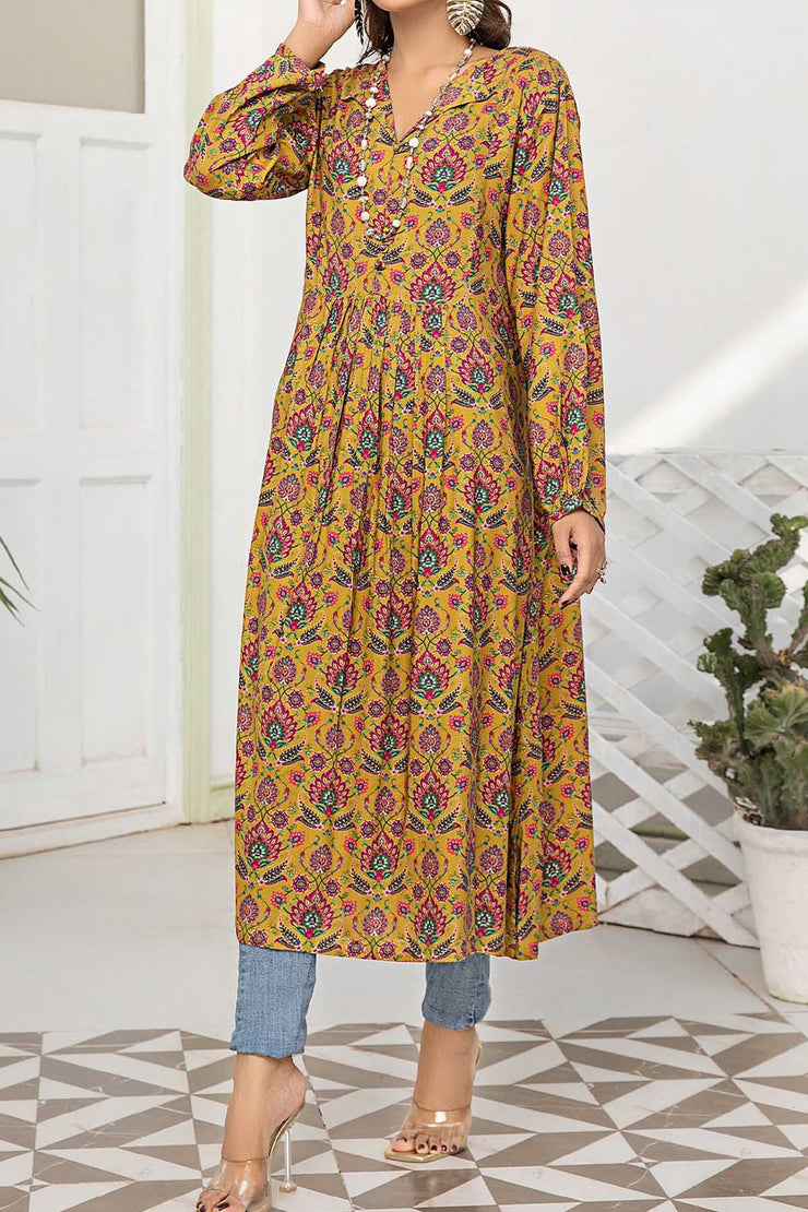 Rafia Seasonal Kurti - DPLK67