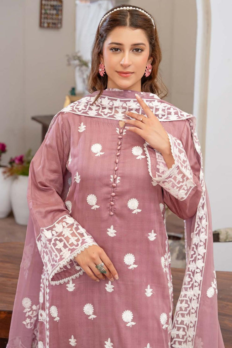 Leher Embroidered Lawn - Raniyah RLEHE05
