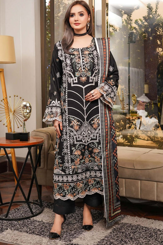 Floral Dhanak Shawl - Munira MD2525 02