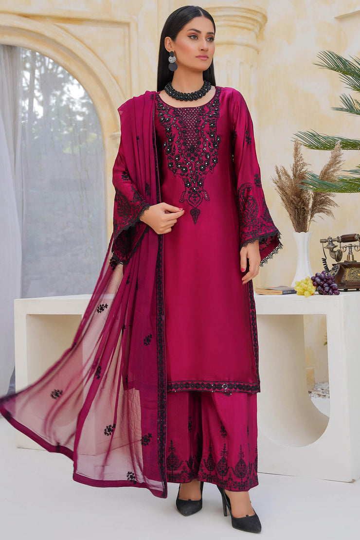 Rivaaj Luxe Silk  - RIVLUXSIL02 RedPurple
