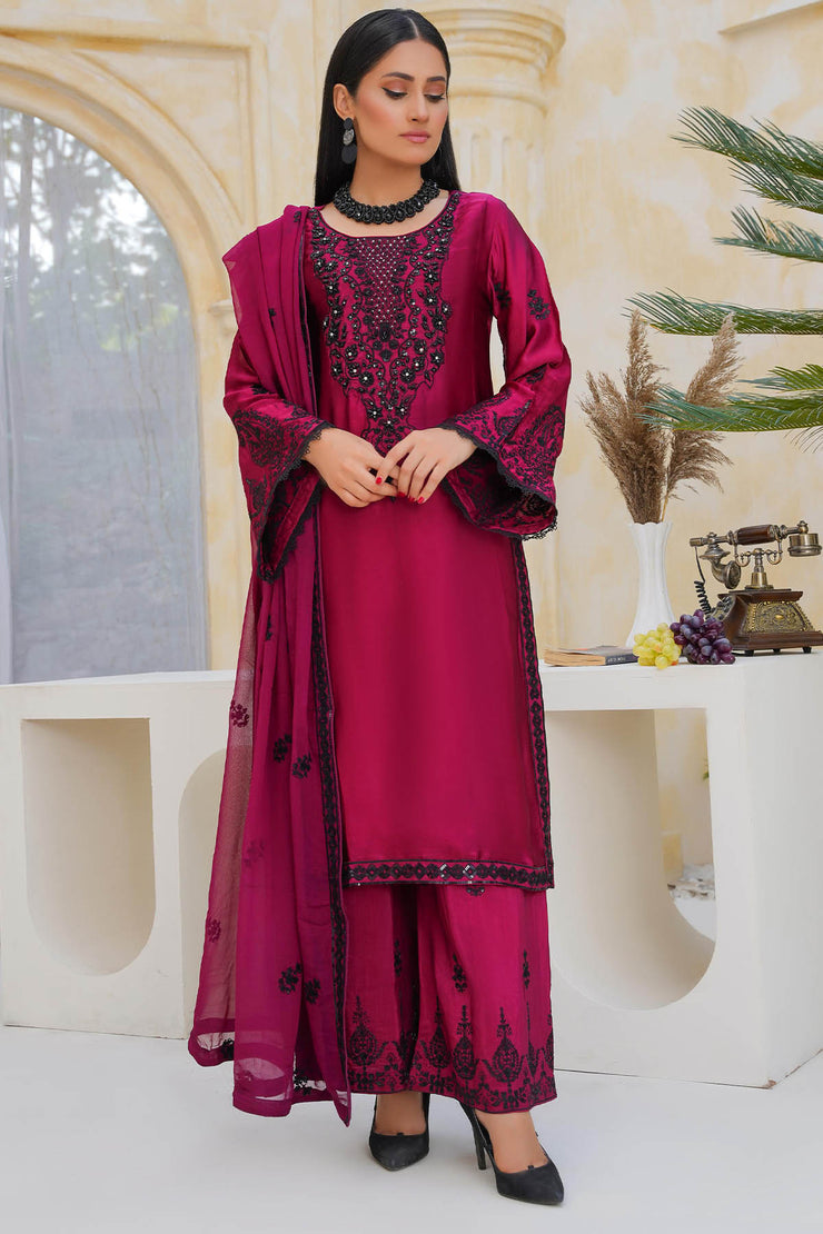 Rivaaj Luxe Silk  - RIVLUXSIL02 RedPurple
