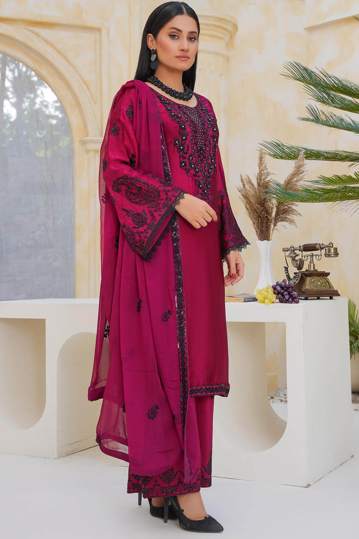 Rivaaj Luxe Silk  - RIVLUXSIL02 RedPurple