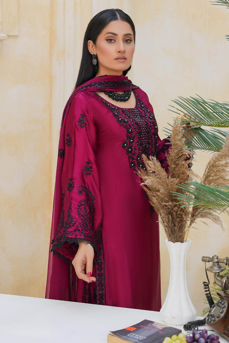 Rivaaj Luxe Silk  - RIVLUXSIL02 RedPurple