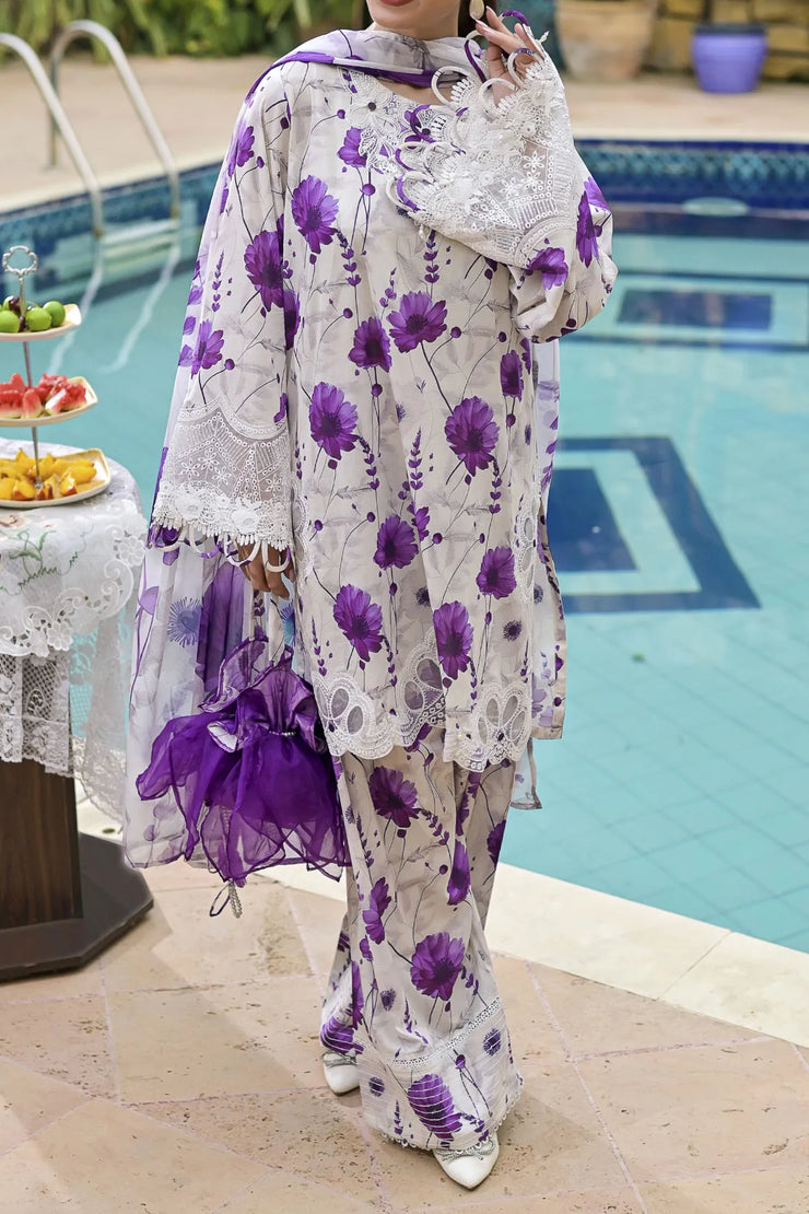Rafia Luxury Lawn - DPC420B PURPLE