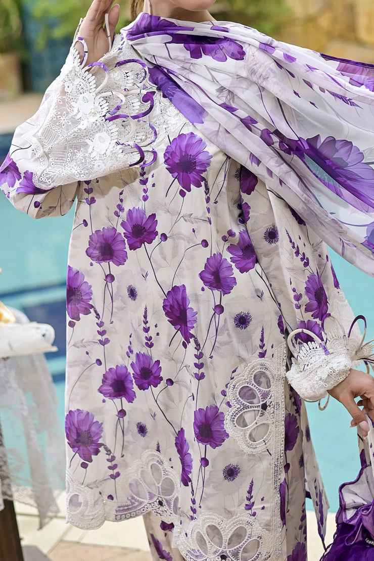 Rafia Luxury Lawn - DPC420B PURPLE