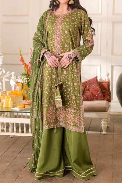 Salwar Kameez En Lin Beige - Taille S - Prêt à Porter Femme - Neuf Avec Étiquettes