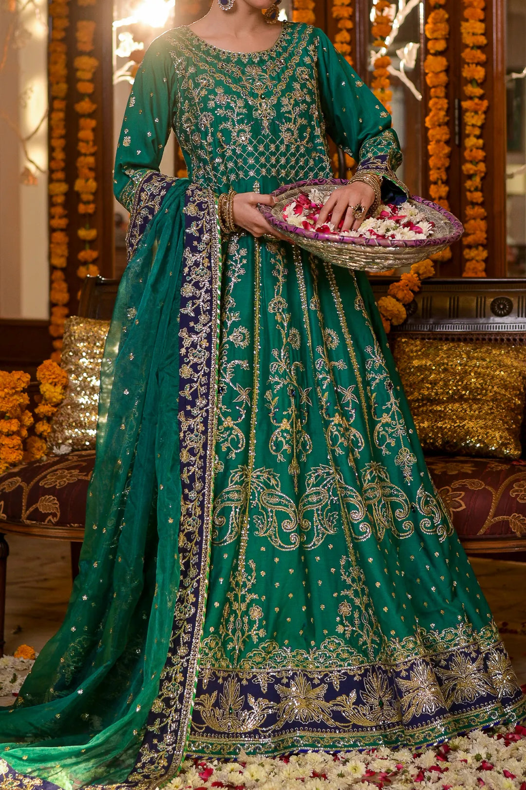 pakistani formal dresses uk Plus Stunning In Silver Formal Dress main image 1