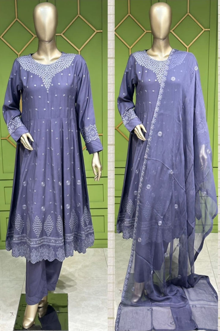 Imhal Readymade Winter Salwar Kameez Outfit RivaaJ