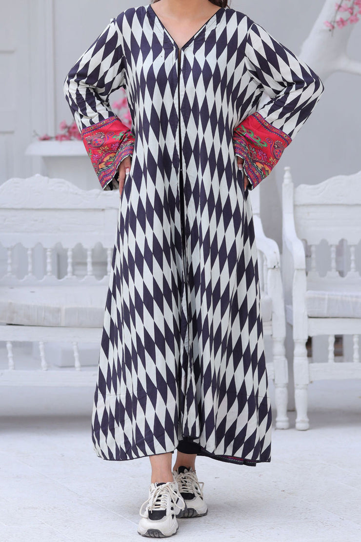 Rafia Seasonal Kurti - DPLK27