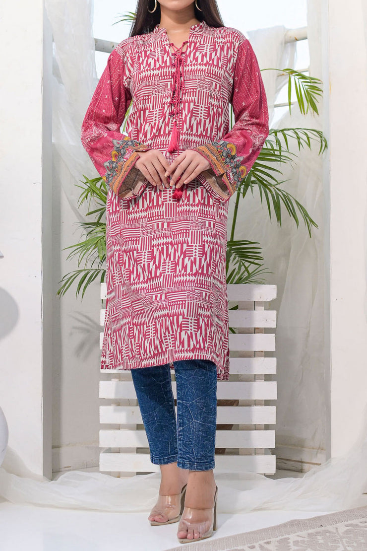 Rafia Khaddar Kurti - DPKHK29
