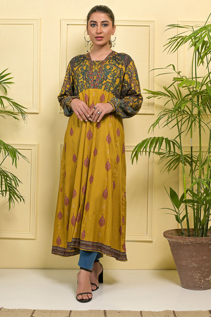 Rafia Seasonal Kurti - DPLK47