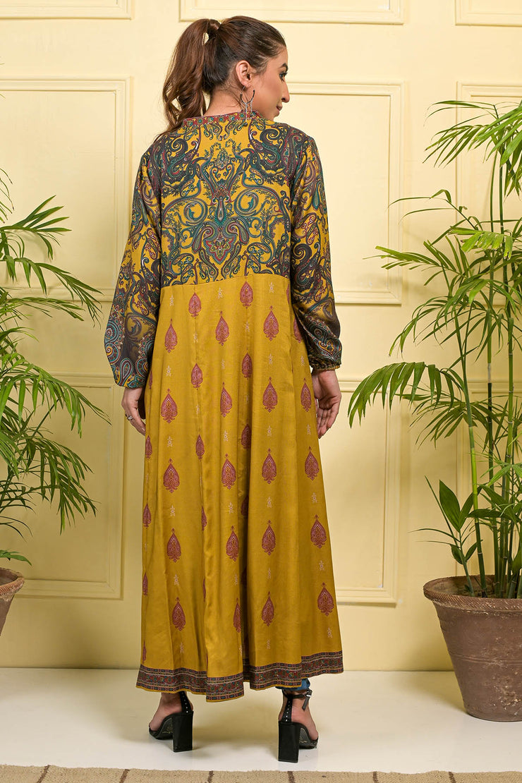 Rafia Seasonal Kurti - DPLK47