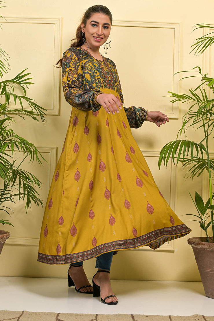 Rafia Seasonal Kurti - DPLK47