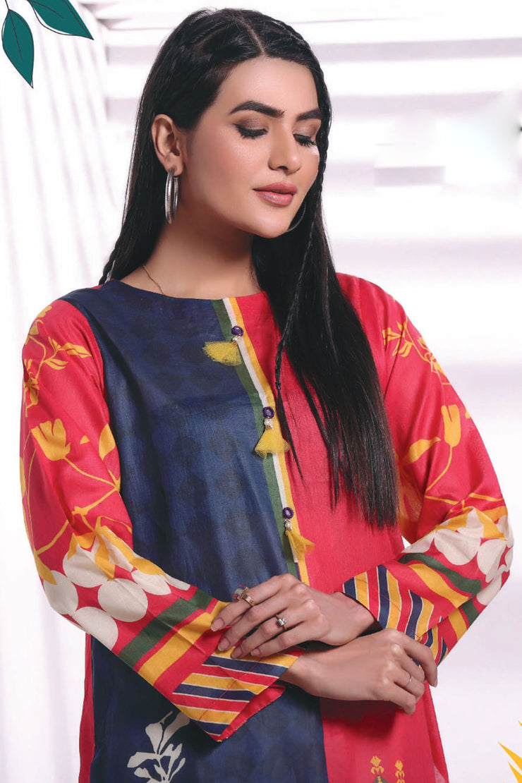Raqsam Lawn Kurti - Lehar - RDK016