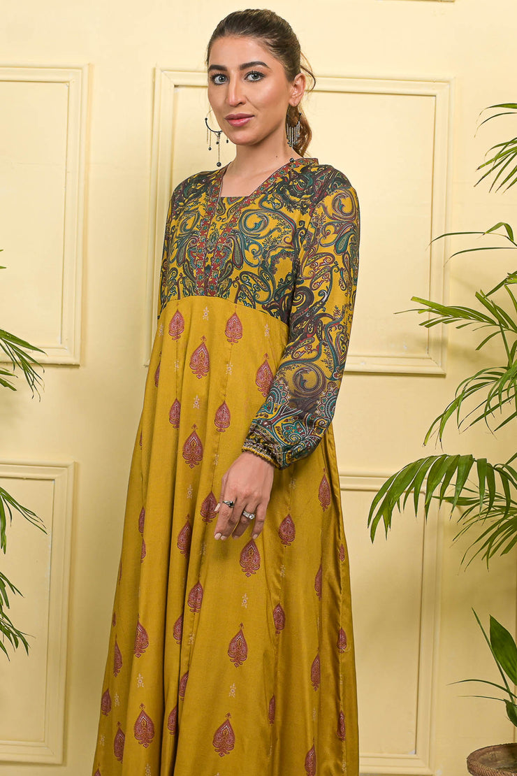 Rafia Seasonal Kurti - DPLK47