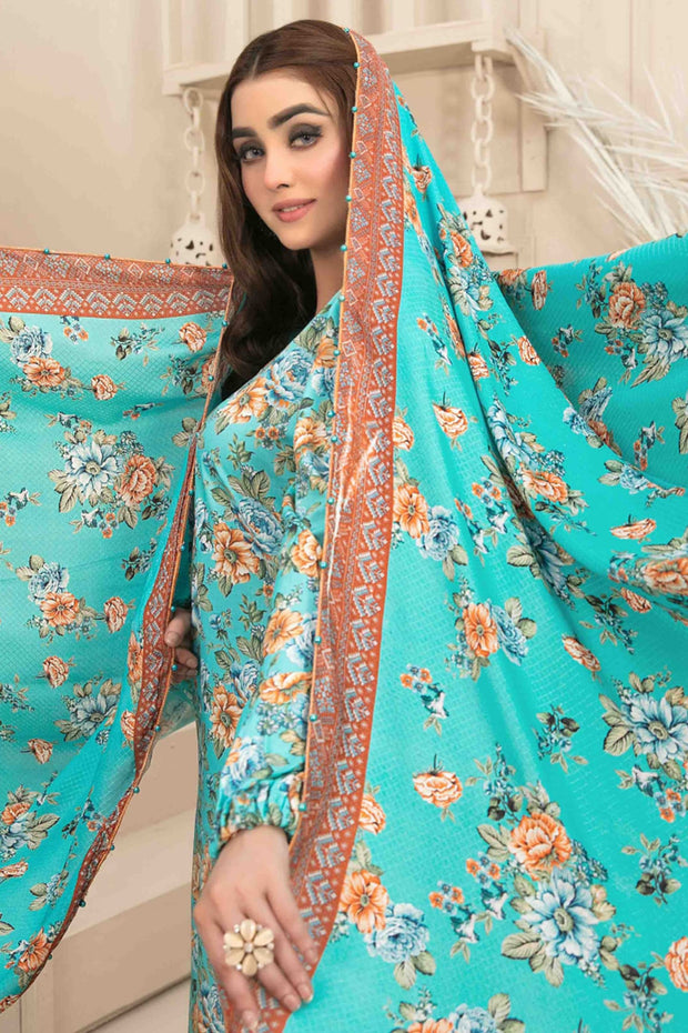 Tawakkal Manahil - Unstitched Linen D8039