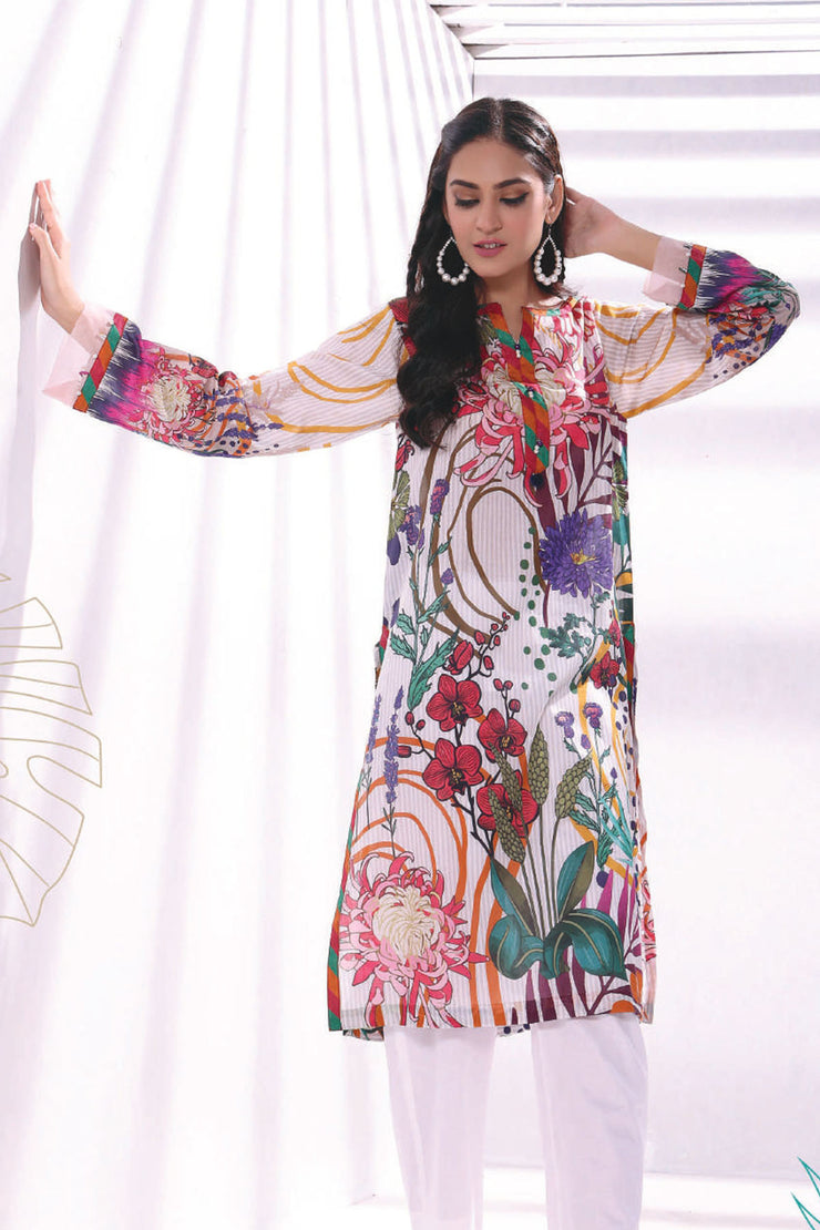 Raqsam Lawn Kurti - Lehar - RDK018
