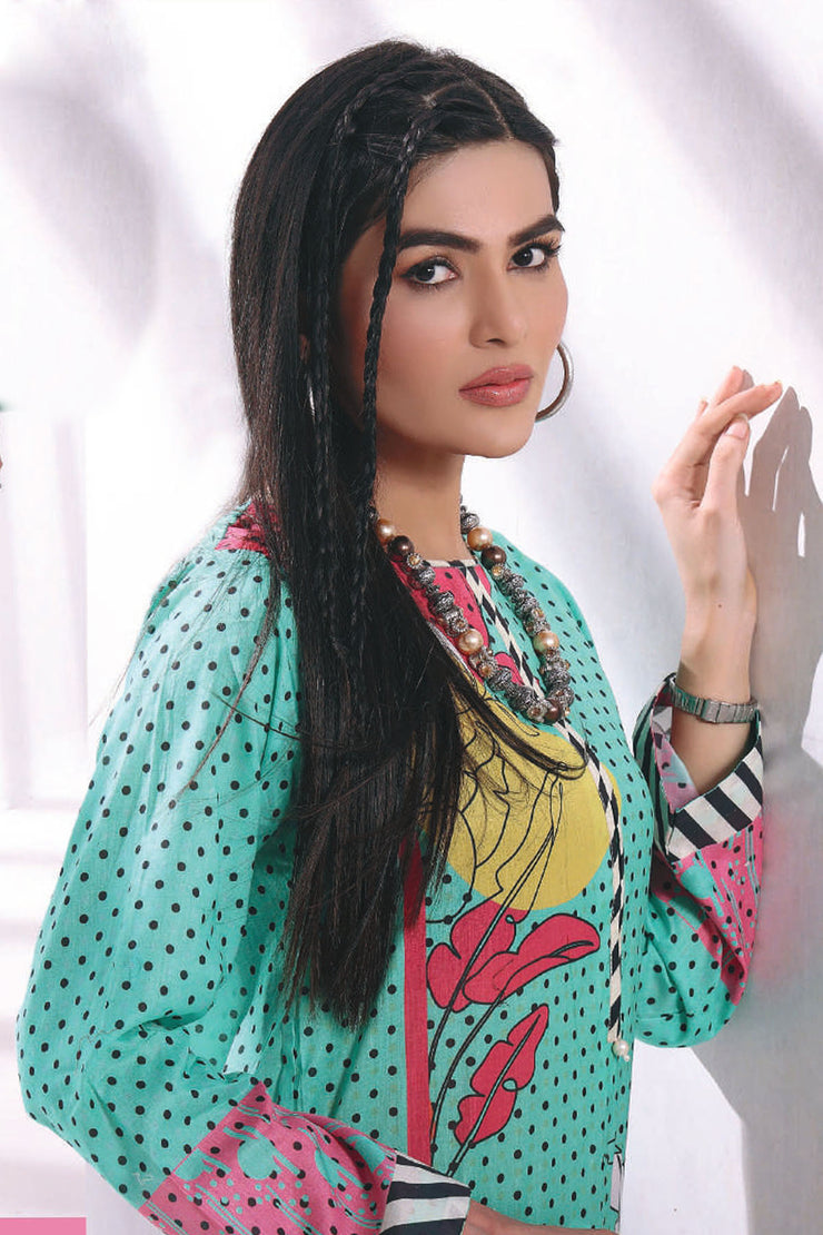 Raqsam Lawn Kurti - Lehar - RDK010