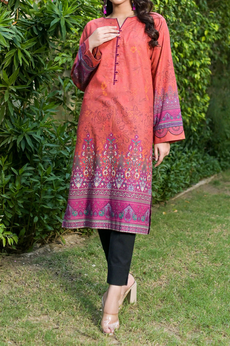 Rafia Khaddar Kurti - DPKHK34