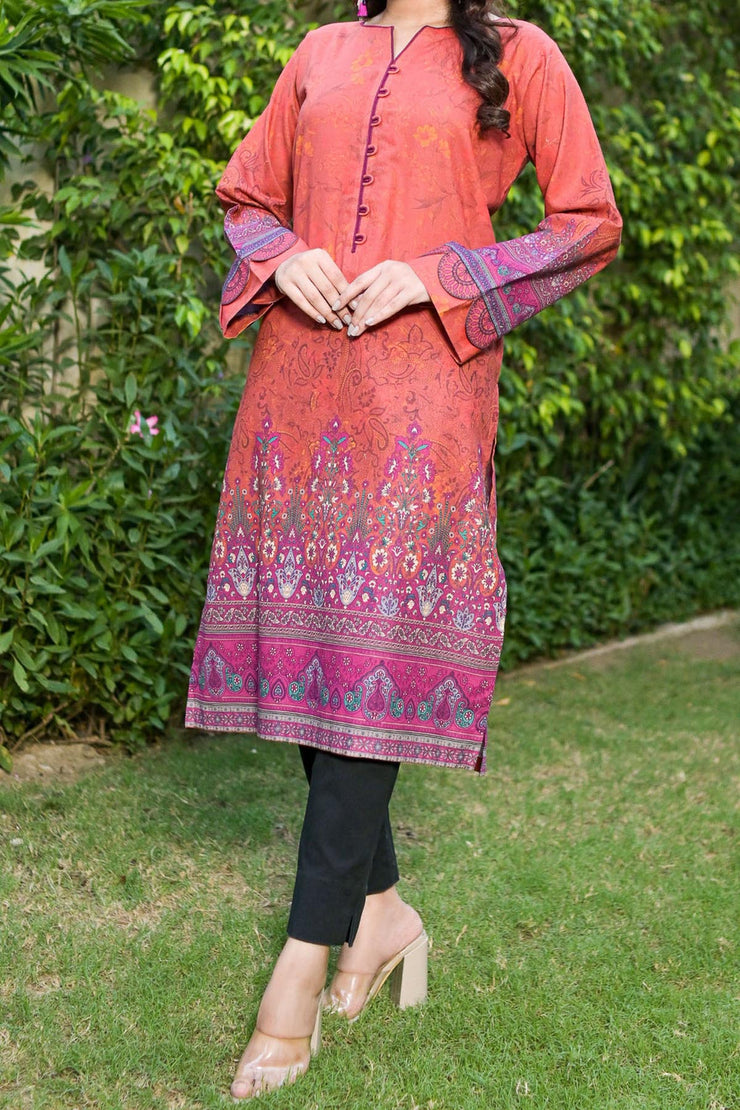 Rafia Khaddar Kurti - DPKHK34