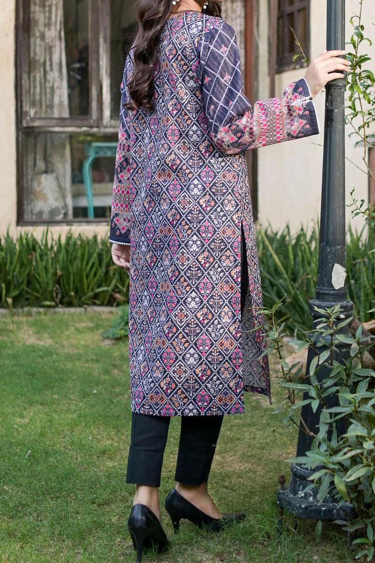 Rafia Khaddar Kurti - DPKHK36