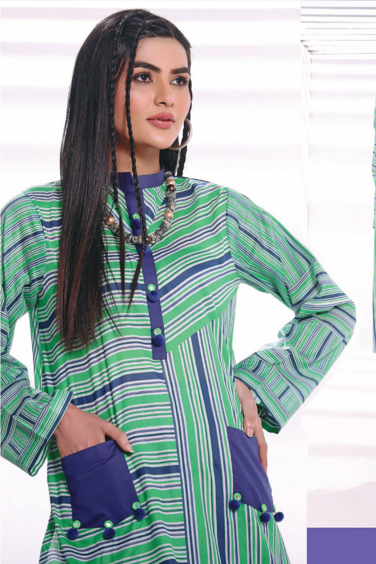 Raqsam Lawn Kurti - Lehar - RDK021
