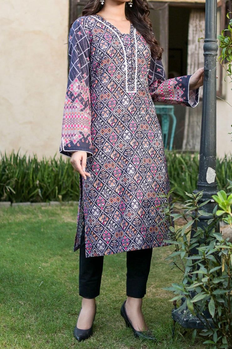 Rafia Khaddar Kurti - DPKHK36