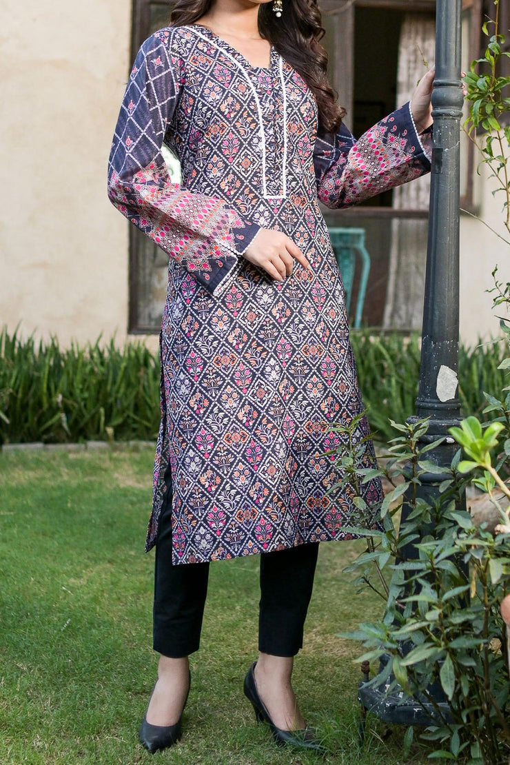 Rafia Khaddar Kurti - DPKHK36