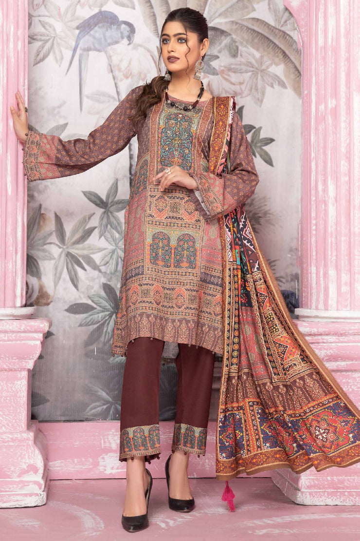 Readymade Winter Salwar Kameez - Winter Dhanak - Imhal ZDHA:09-Winter Salwar Kameez UK-3