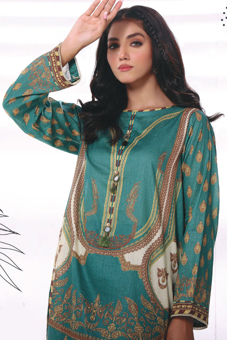 Raqsam Lawn Kurti - Lehar - RDK022