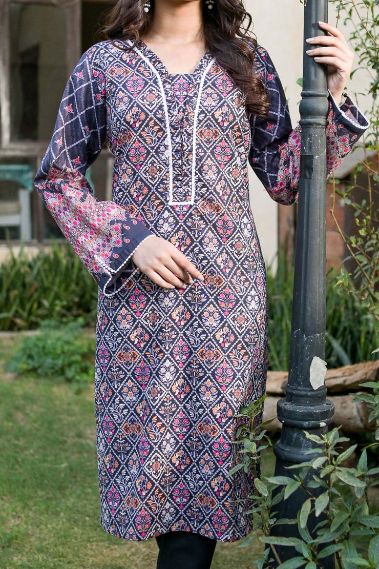 Rafia Khaddar Kurti - DPKHK36