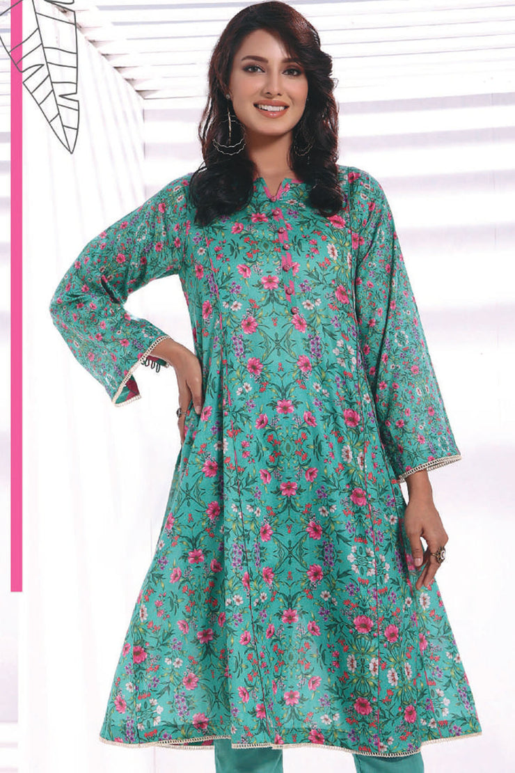 Raqsam Lawn Kurti - Lehar - RDK023