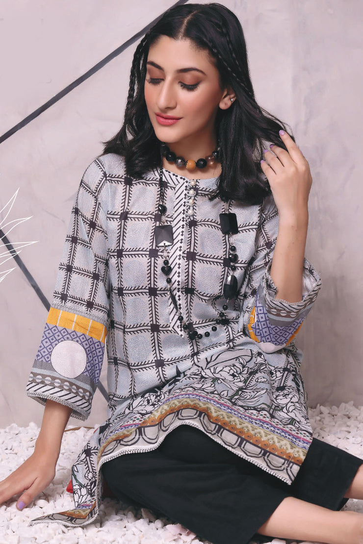 Raqsam Lawn Kurti - Lehar - RDK025