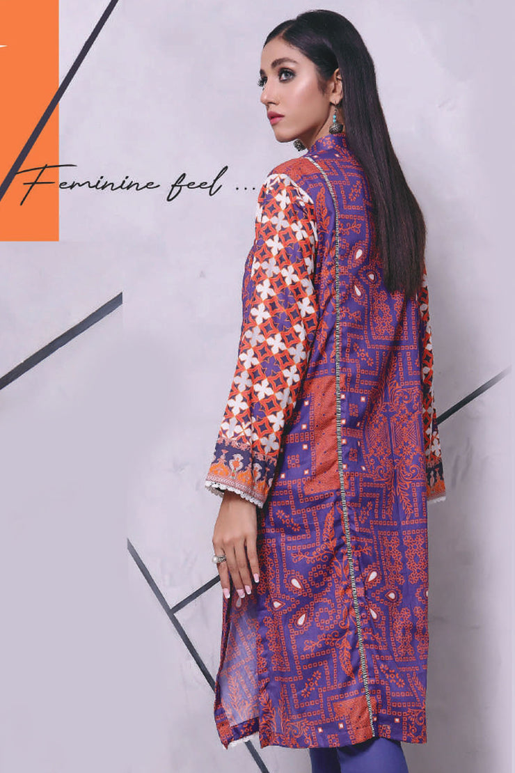 Raqsam Lawn Kurti - Lehar - RDK028