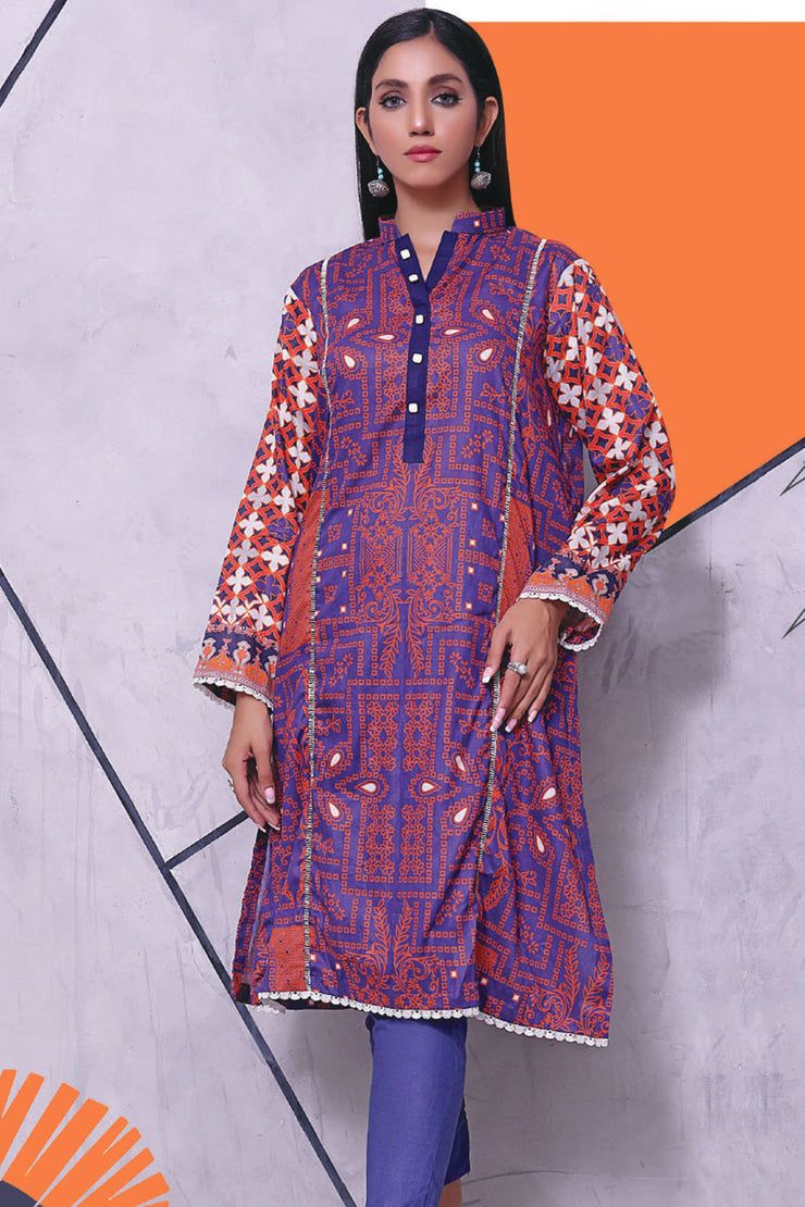 Raqsam Lawn Kurti - Lehar - RDK028