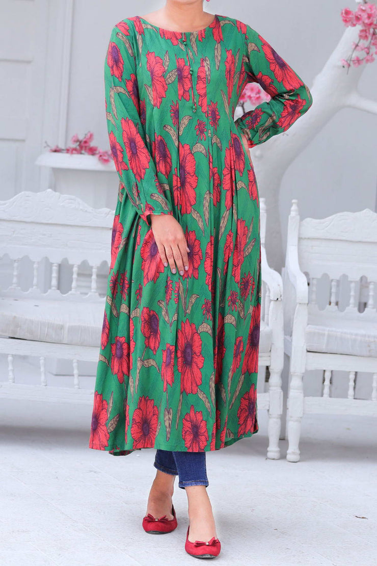 Rafia Seasonal Kurti - DPLK37