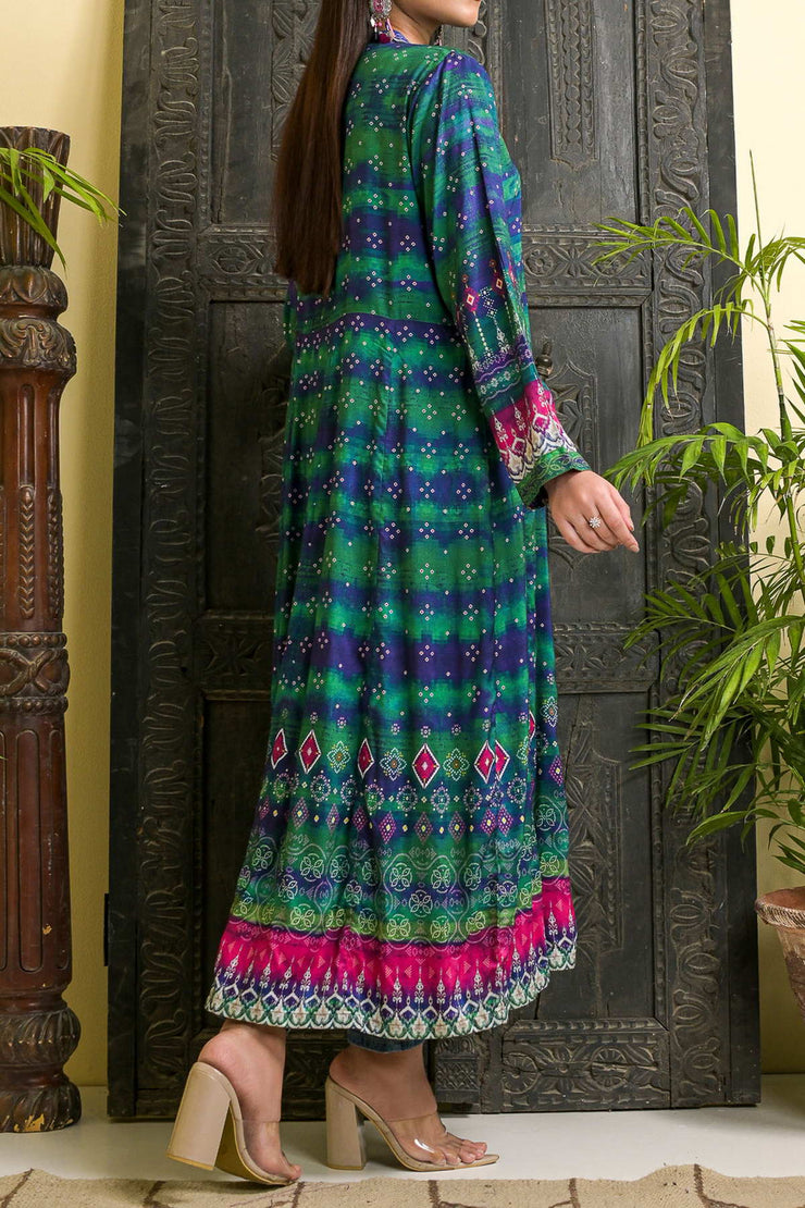 Rafia Seasonal Kurti - DPLK45