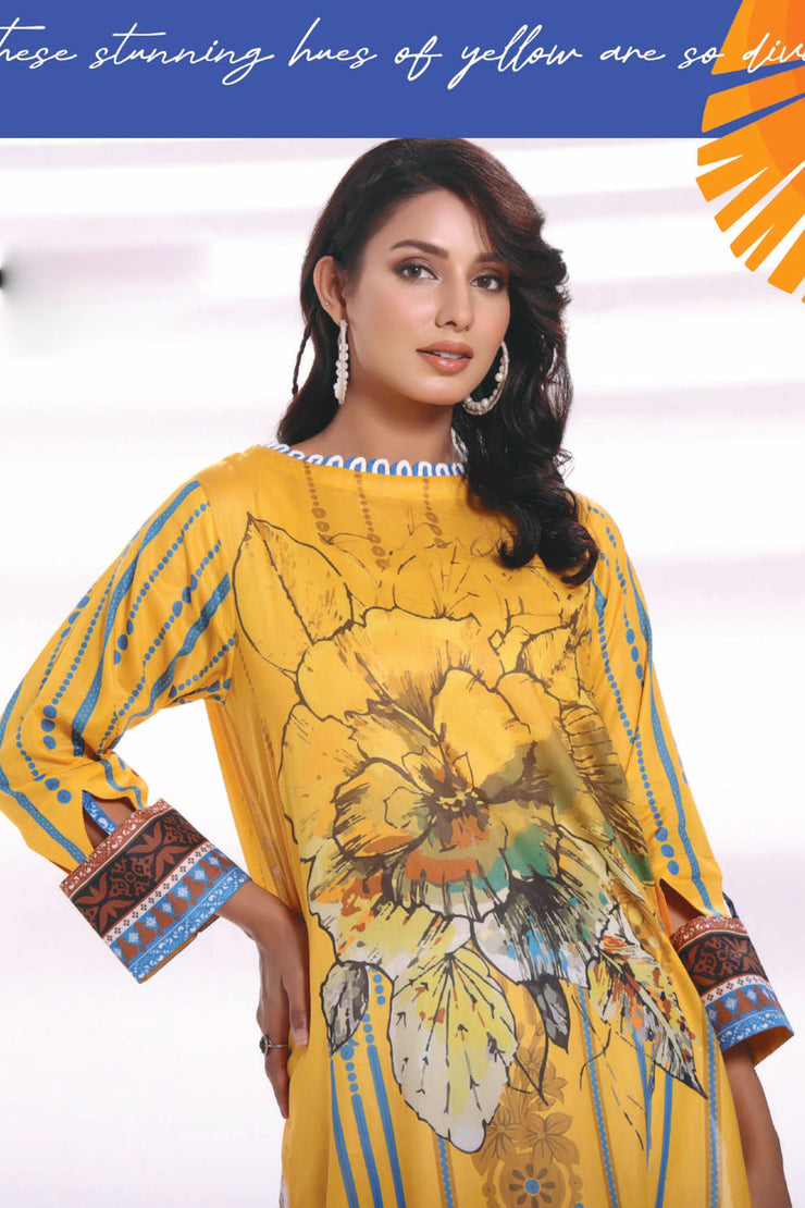 Raqsam Lawn Kurti - Lehar - RDK012