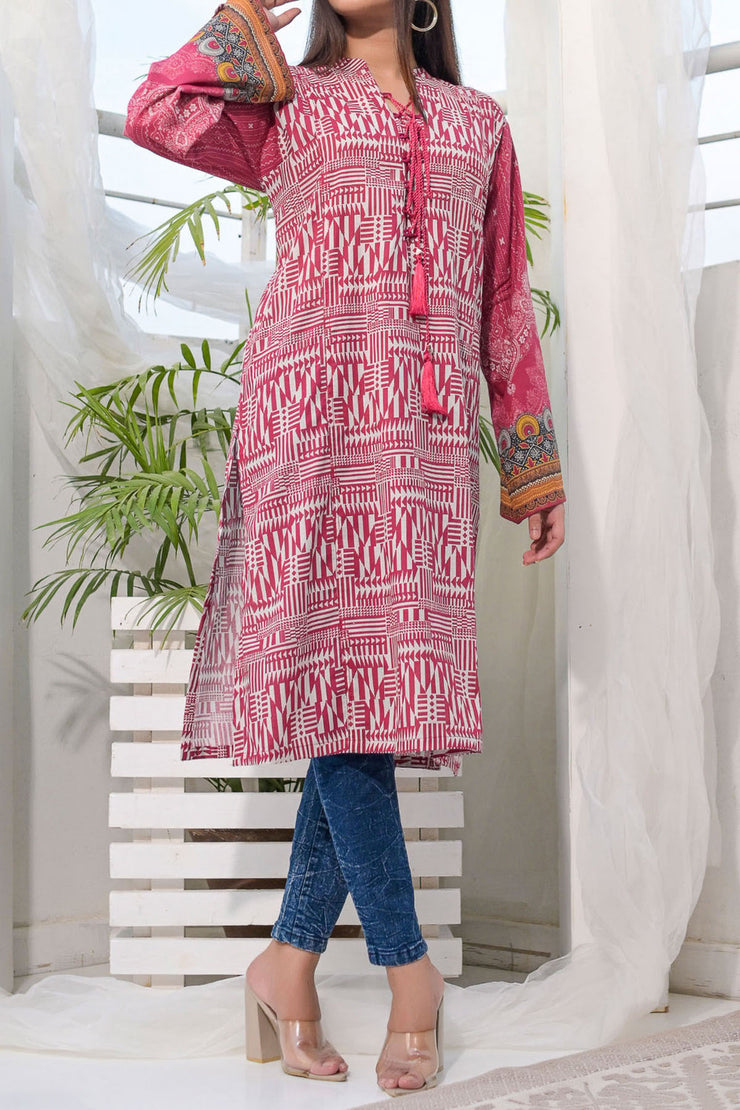 Rafia Khaddar Kurti - DPKHK29